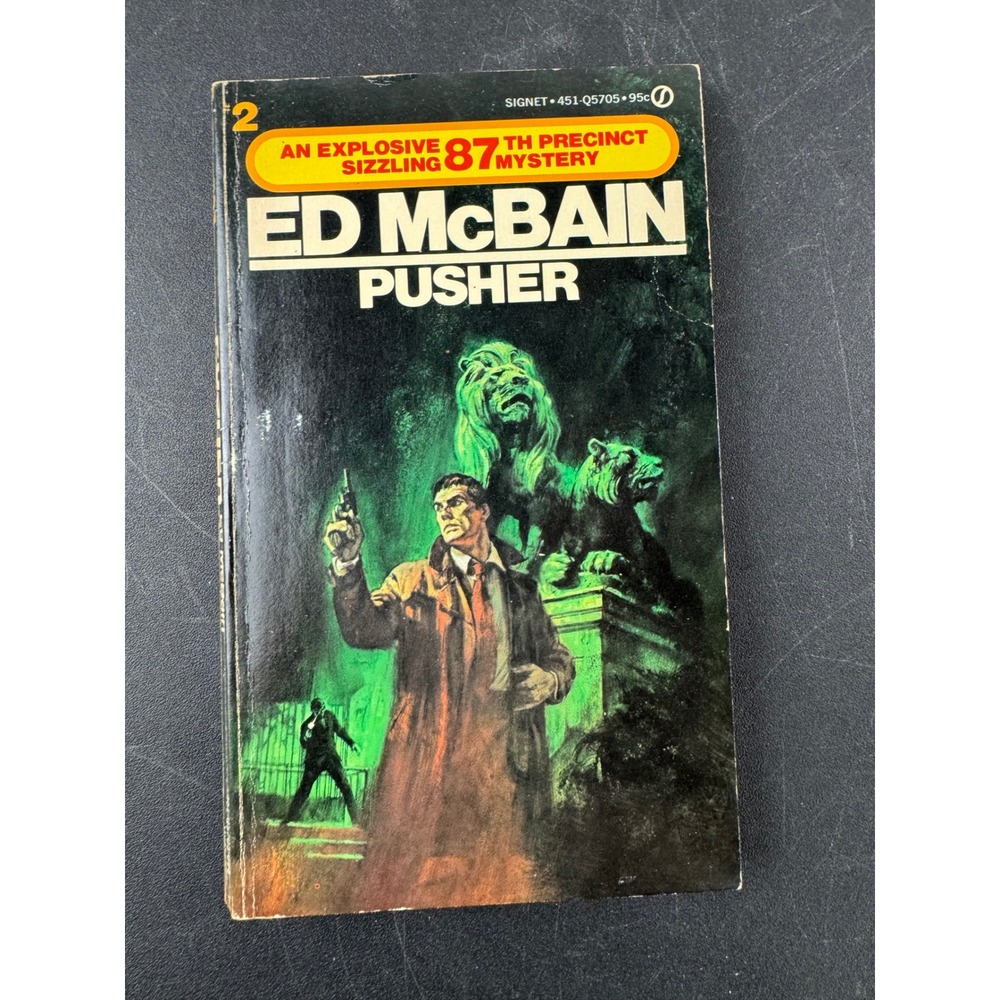 Pusher Ed McBain 87th Precinct Mystery Signet Vintage Paperback 1973 Q5705